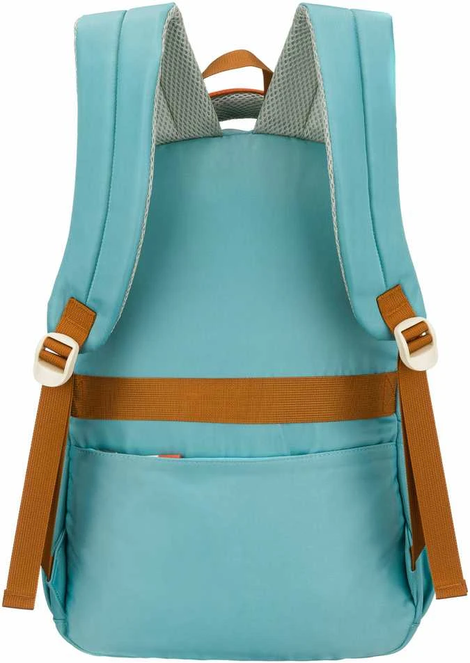 Vidutinė kuprinė unisex Peterson, mėlyna-oranžinė