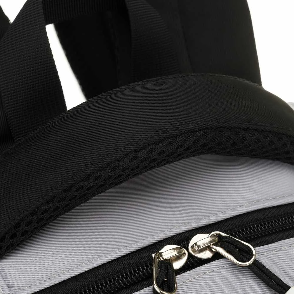 Vidutinė kuprinė unisex Peterson, pilka-juoda