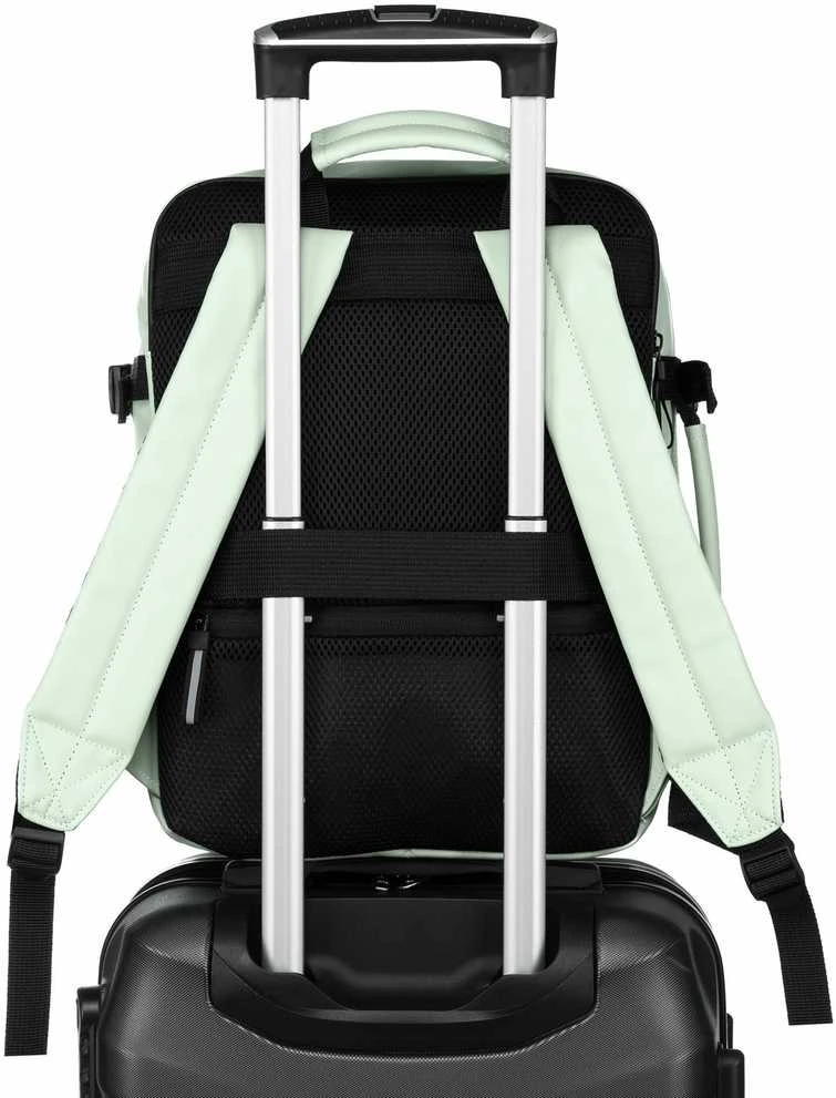 Vidutinė kuprinė unisex Peterson, šviesiai žalia