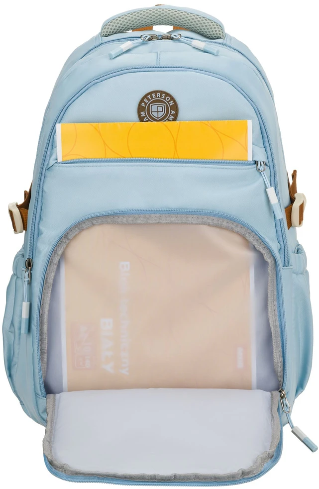 Vidutinė kuprinė unisex Peterson, žydra
