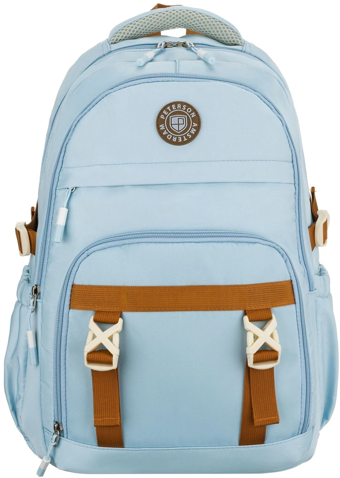 Vidutinė kuprinė unisex Peterson, žydra