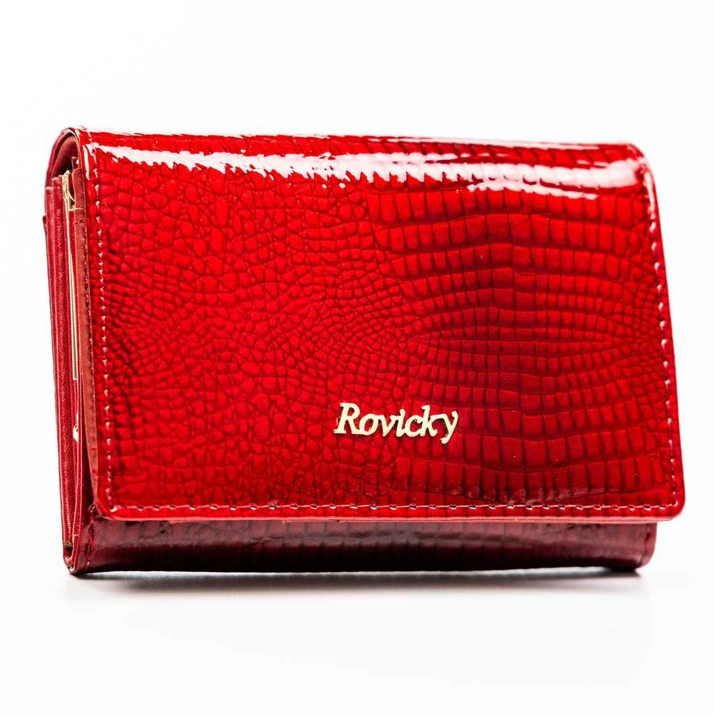 Vidutinė piniginė moterims Rovicky, raudona