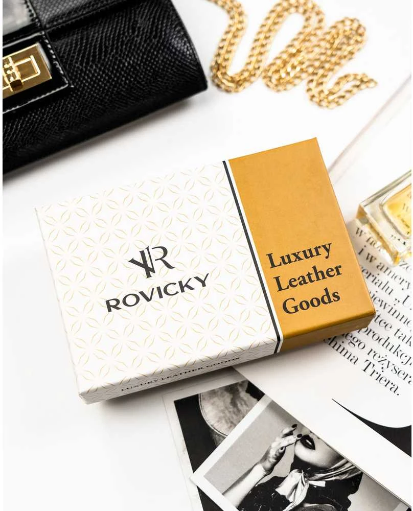 Vidutinė piniginė moterims Rovicky, raudona