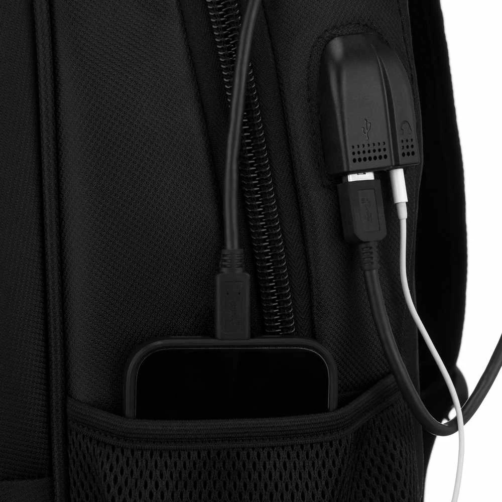 Vidutinis kuprinė unisex Peterson, juoda