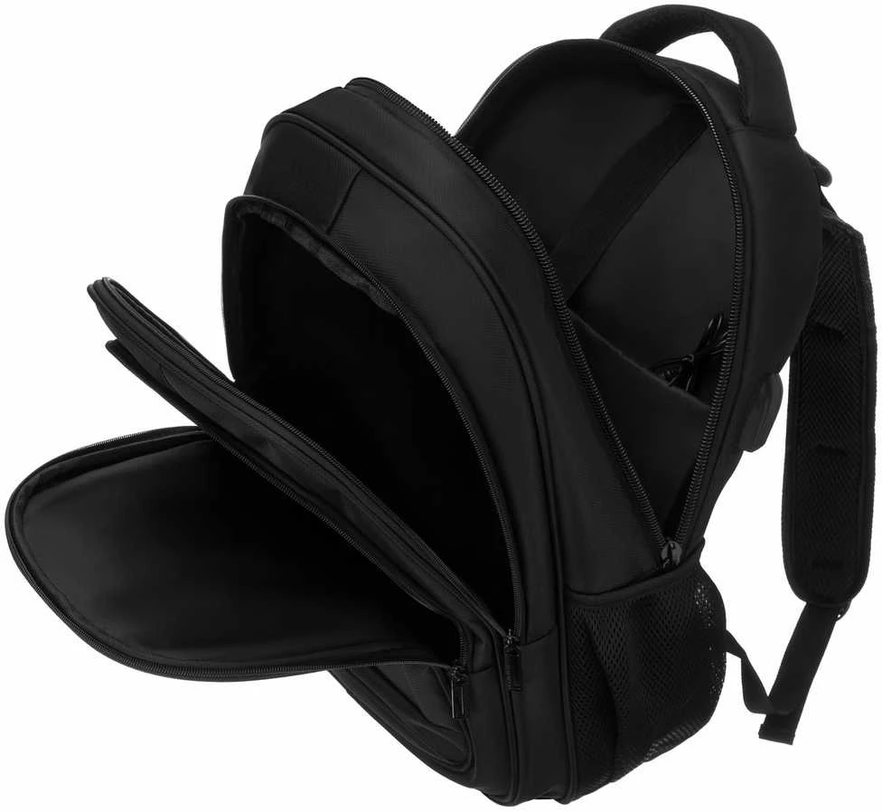 Vidutinis kuprinė unisex Peterson, juoda