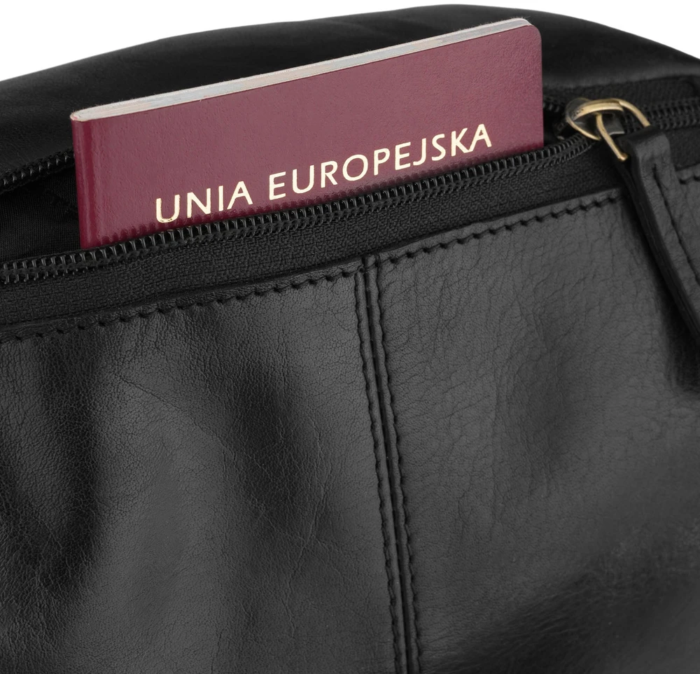 Vyriška juoda odinė juosmens rankinė Peterson M83