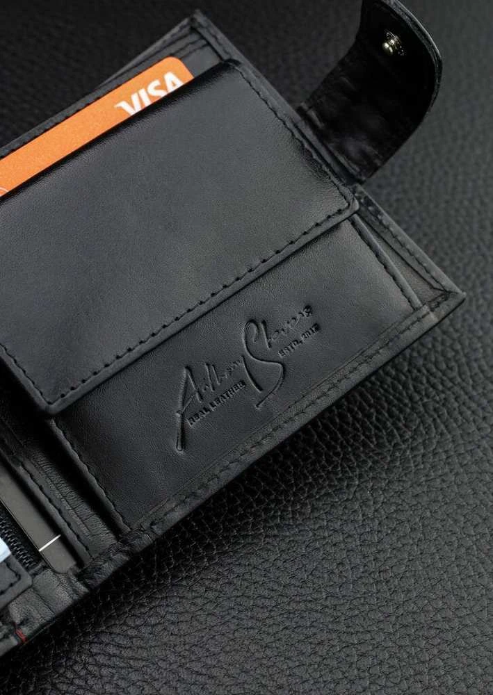 Vyriška natūralios odos piniginė Stevens Z07-8888A-R, RFID apsauga