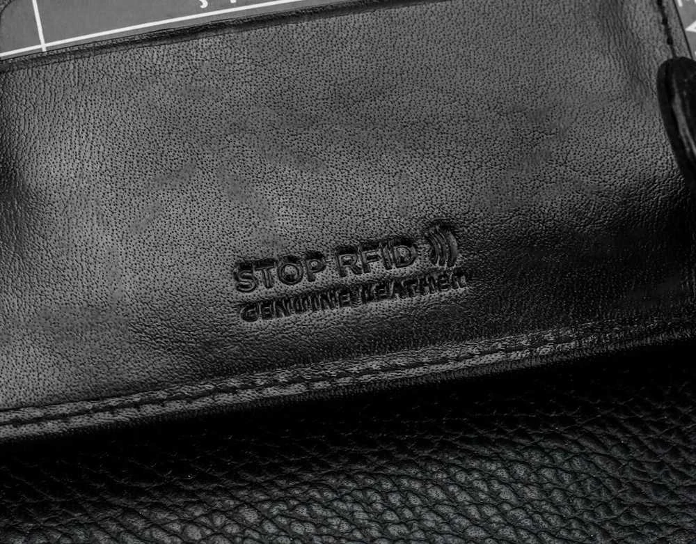 Vyriška natūralios odos piniginė Stevens Z07-325-R, RFID apsauga