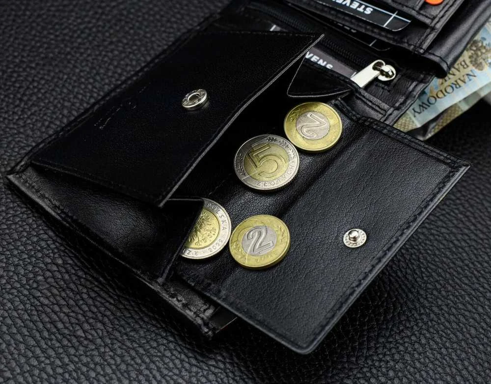 Vyriška natūralios odos piniginė Stevens Z05-8888-R, RFID apsauga