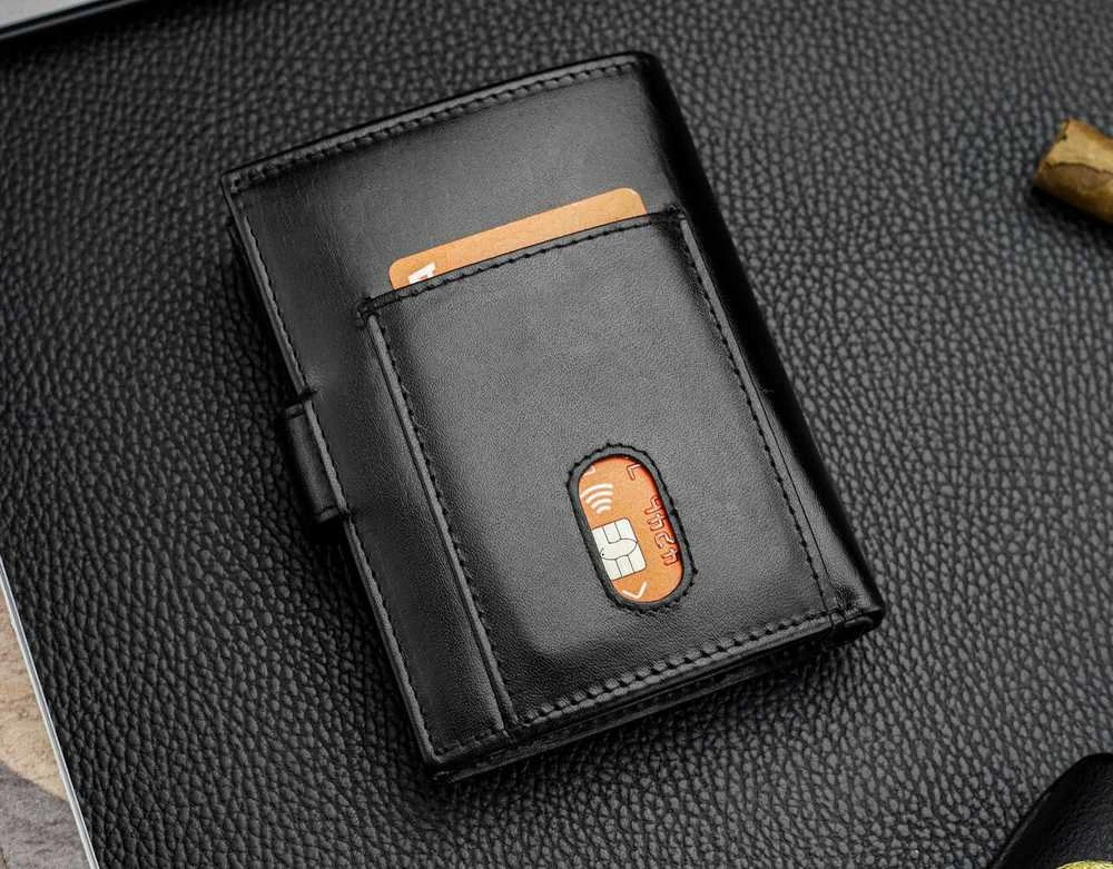 Vyriška natūralios odos piniginė Stevens Z07-326A-R, RFID apsauga