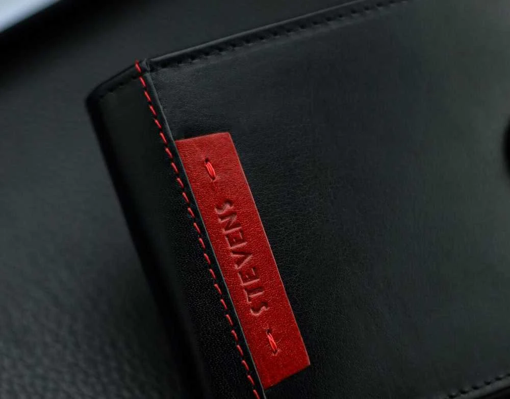 Vyriška natūralios odos piniginė Stevens Z05-8888A-R, RFID apsauga