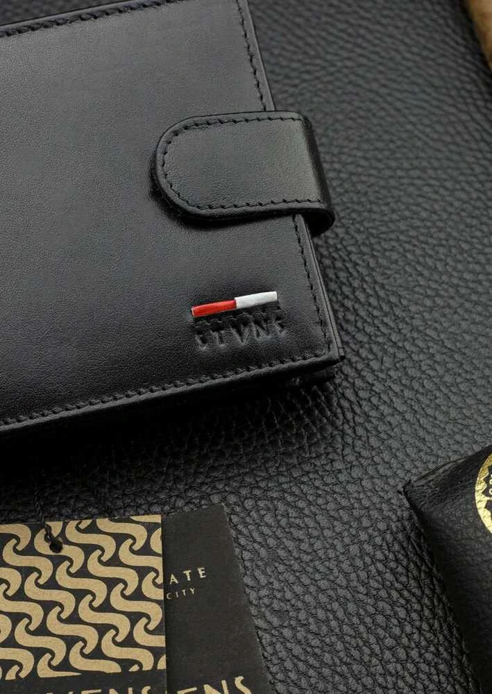 Vyriška natūralios odos piniginė Stevens Z07-8888A-R, RFID apsauga
