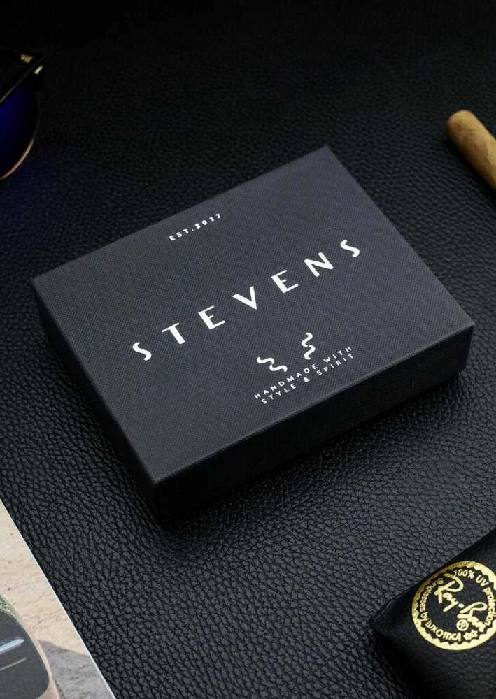 Vyriška natūralios odos piniginė Stevens Z07-8888-R, RFID apsauga