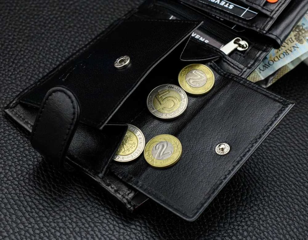 Vyriška natūralios odos piniginė Stevens Z05-8888A-R, RFID apsauga