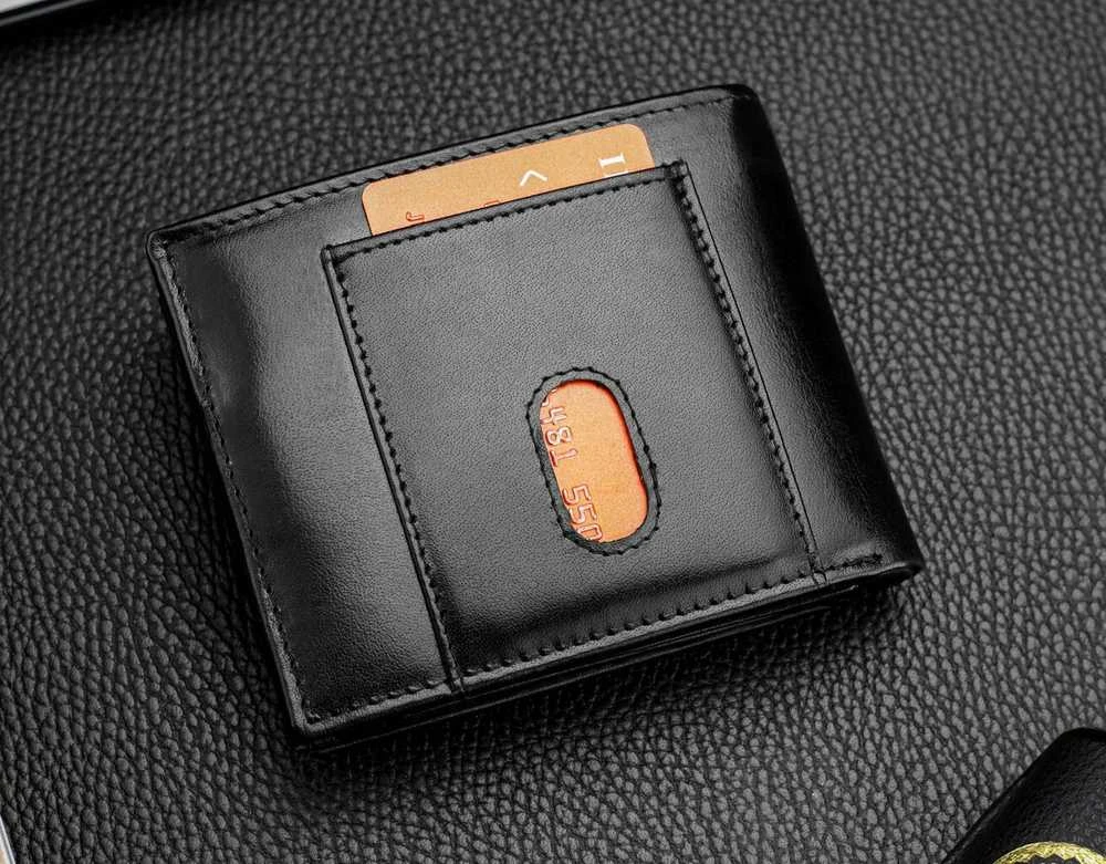 Vyriška natūralios odos piniginė Stevens Z07-325-R, RFID apsauga