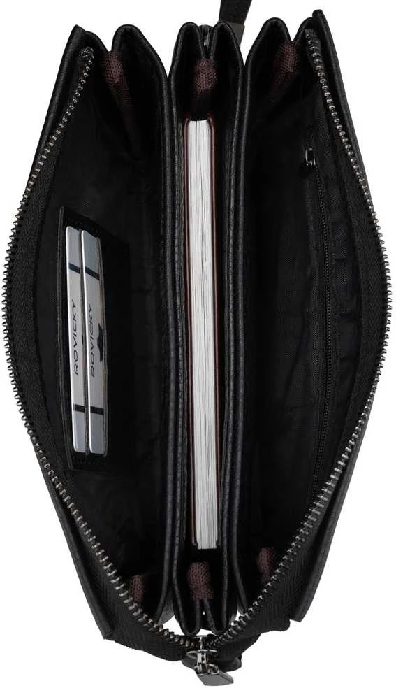 Vyriška odinė crossbody rankinė Rovicky, juoda AX18