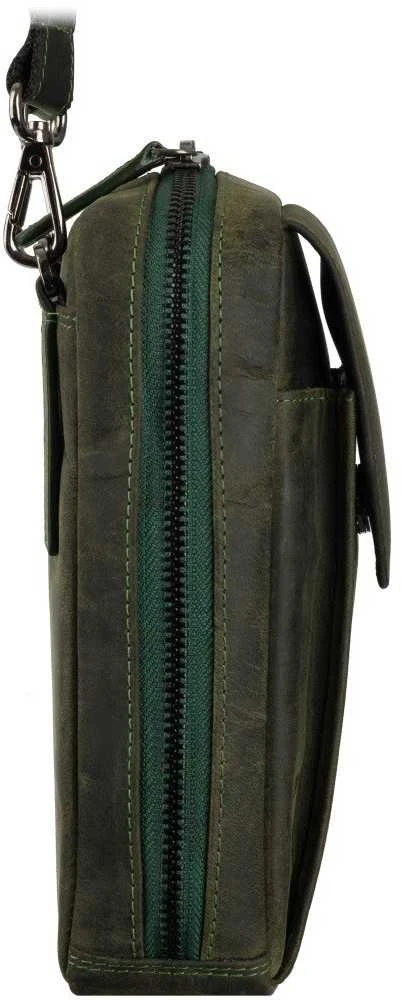 Vyriška odinė kelioninė rankinė, Visconti S-45, žalia