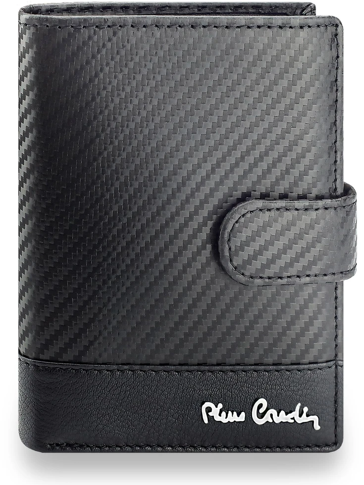Vyriška odinė piniginė Pierre Cardin, juoda, RFID apsauga A623706