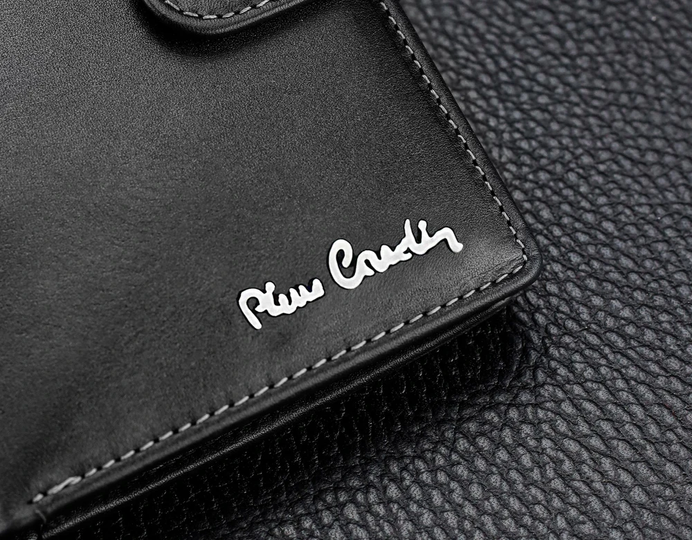 Vyriška odinė piniginė Pierre Cardin, juoda, RFID apsauga A623406