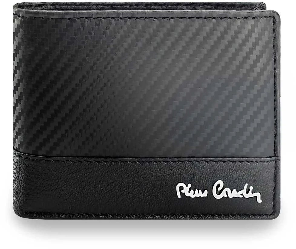 Vyriška odinė piniginė Pierre Cardin, juoda, RFID apsauga 323706