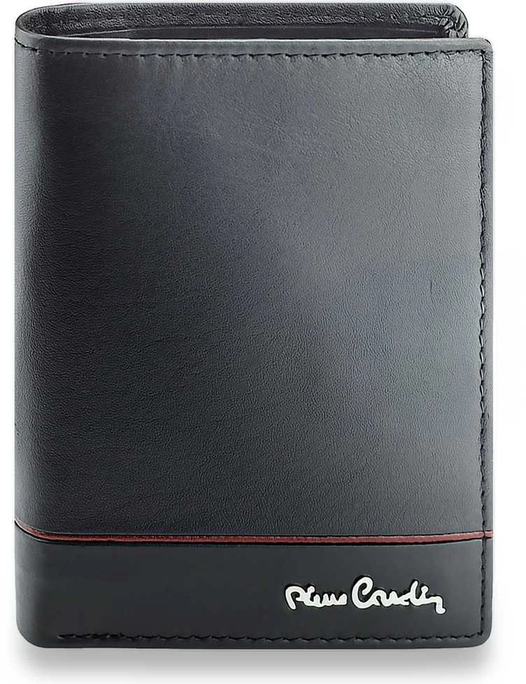 Vyriška odinė piniginė Pierre Cardin, juoda 623506