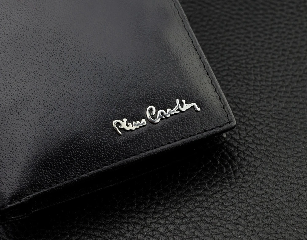 Vyriška odinė piniginė Pierre Cardin, RFID, juoda 623206