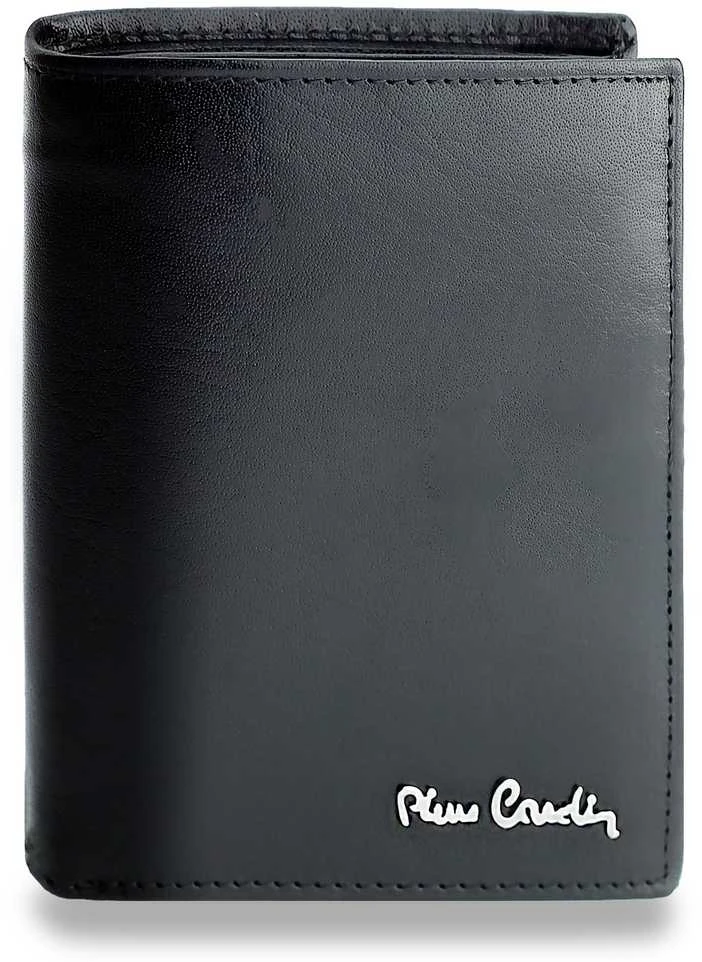 Vyriška odinė piniginė Pierre Cardin, RFID, juoda 623206