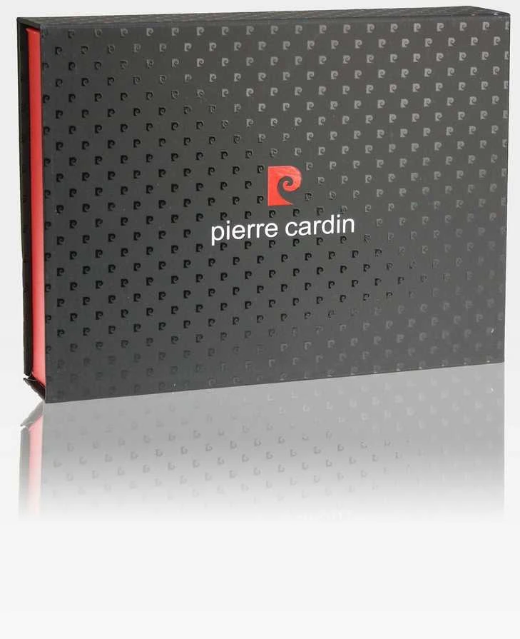 Vyriška odinė piniginė Pierre Cardin, RFID, juoda 623206