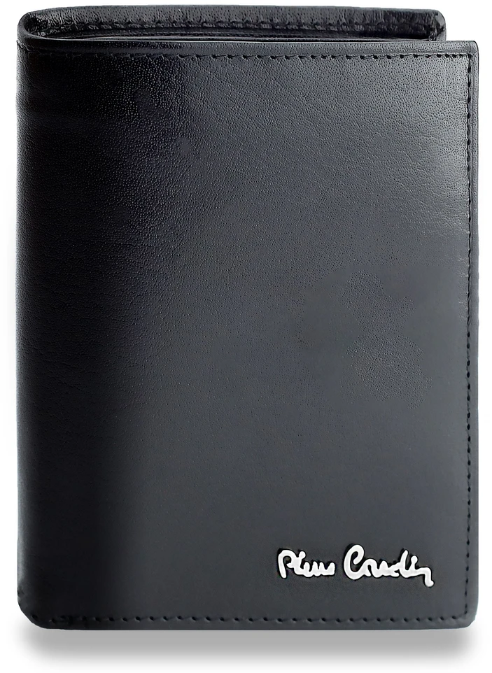 Vyriška odinė piniginė Pierre Cardin, RFID, juoda 623206