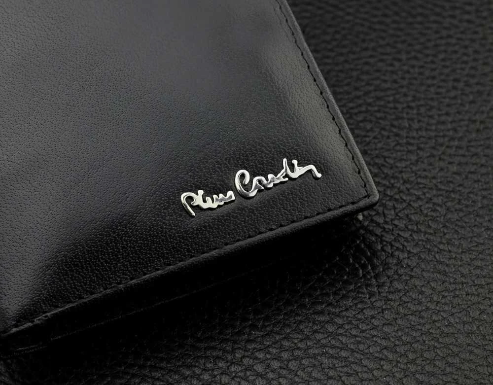 Vyriška odinė piniginė Pierre Cardin, RFID, juoda 623206