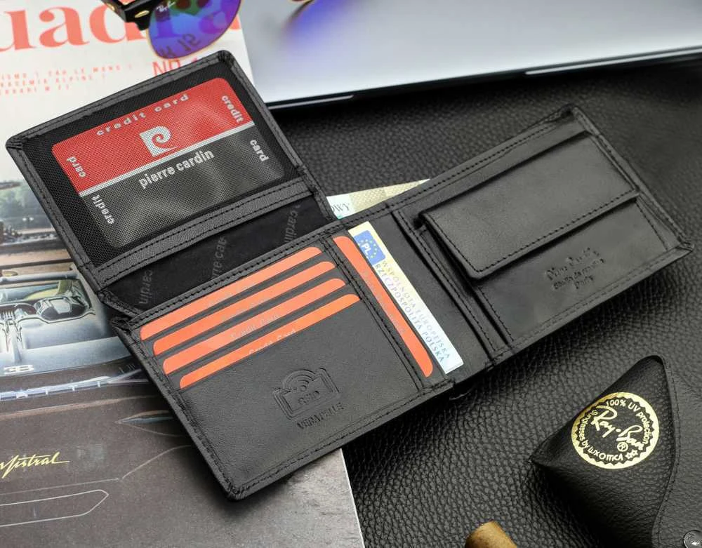 Vyriška odinė piniginė Pierre Cardin, su RFID apsauga 6088606
