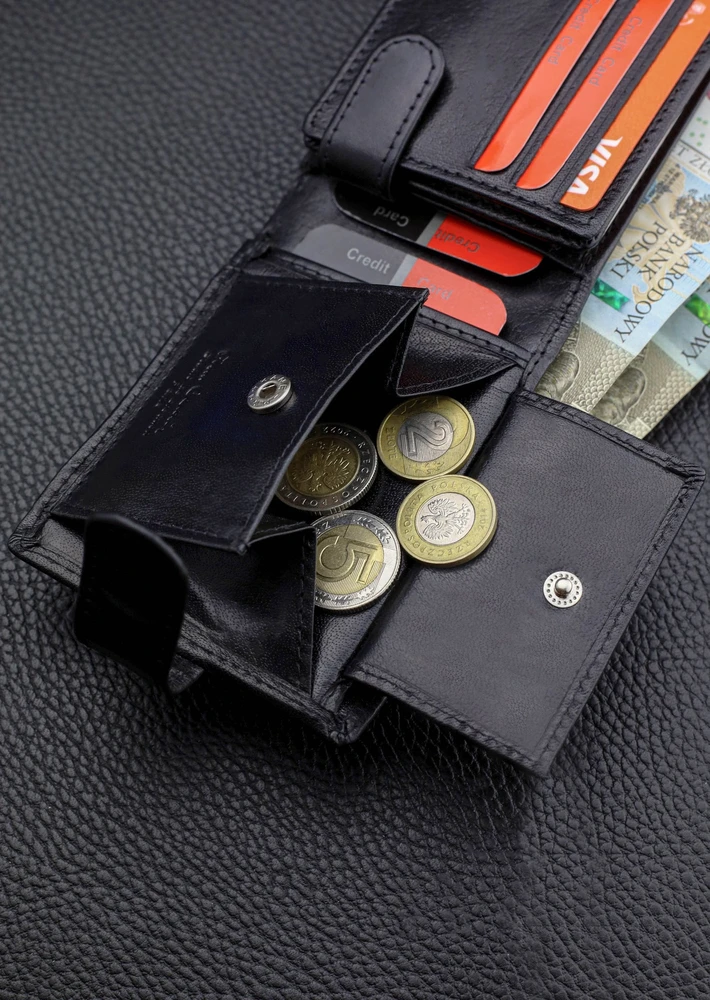 Vyriška odinė piniginė Pierre Cardin su RFID apsauga A323606