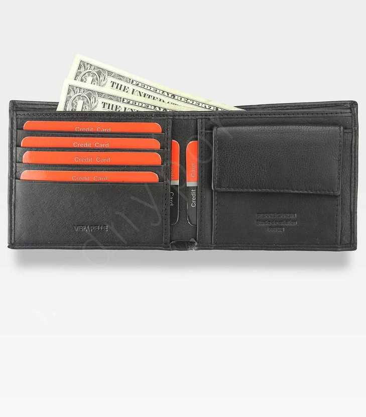 Vyriška odinė piniginė Pierre Cardin Tilak34 8824, juodos spalvos