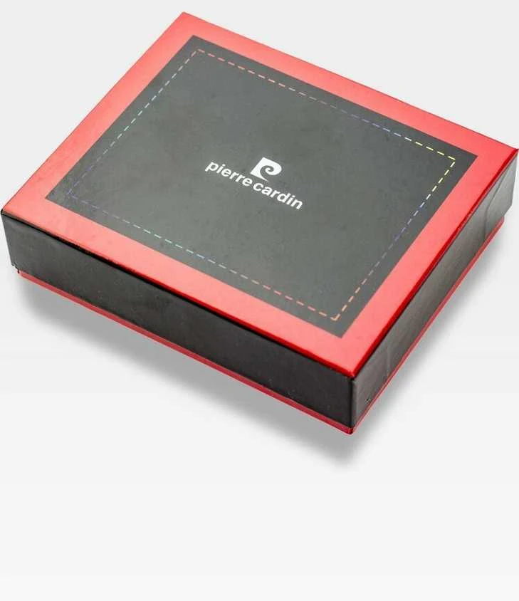 Vyriška odinė piniginė Pierre Cardin Tilak43 8806, juodos spalvos