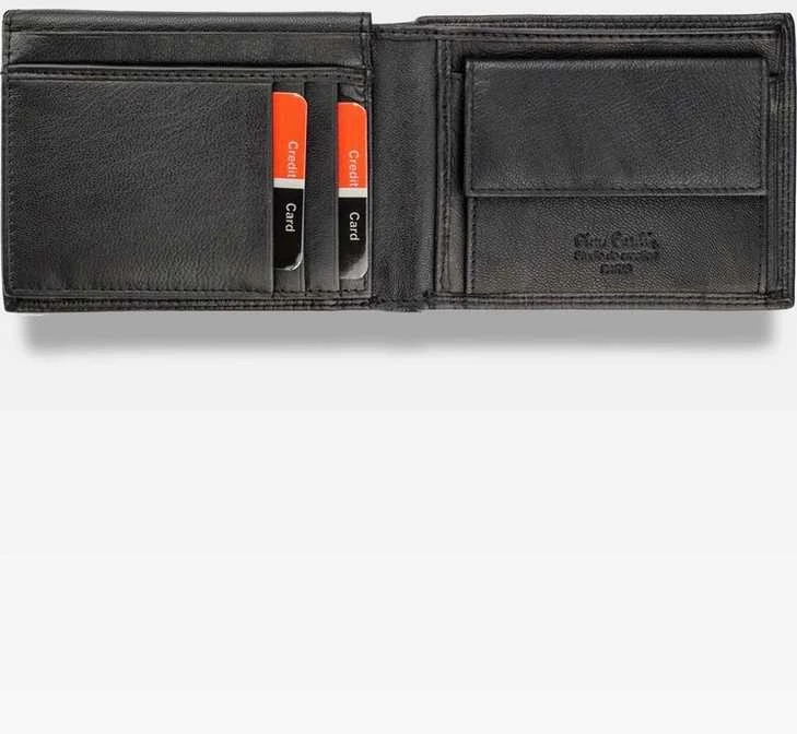 Vyriška odinė piniginė Pierre Cardin Tilak43 8806, juodos spalvos
