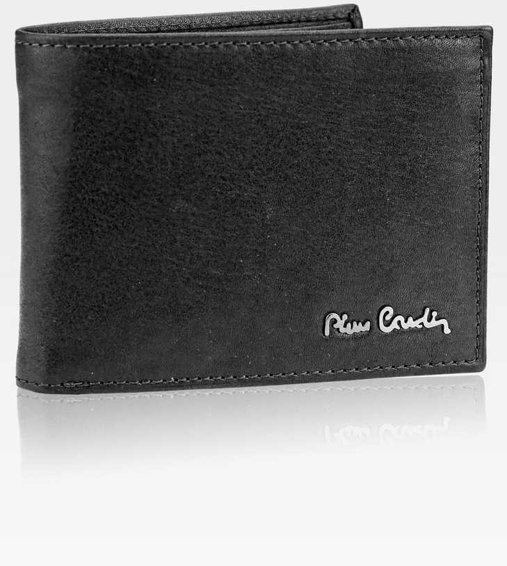 Vyriška odinė piniginė Pierre Cardin Tilak50 8805 su RFID apsauga, juodos spalvos