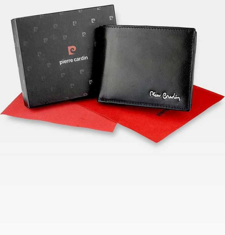 Vyriška odinė piniginė Pierre Cardin Tilak51 8824, juoda