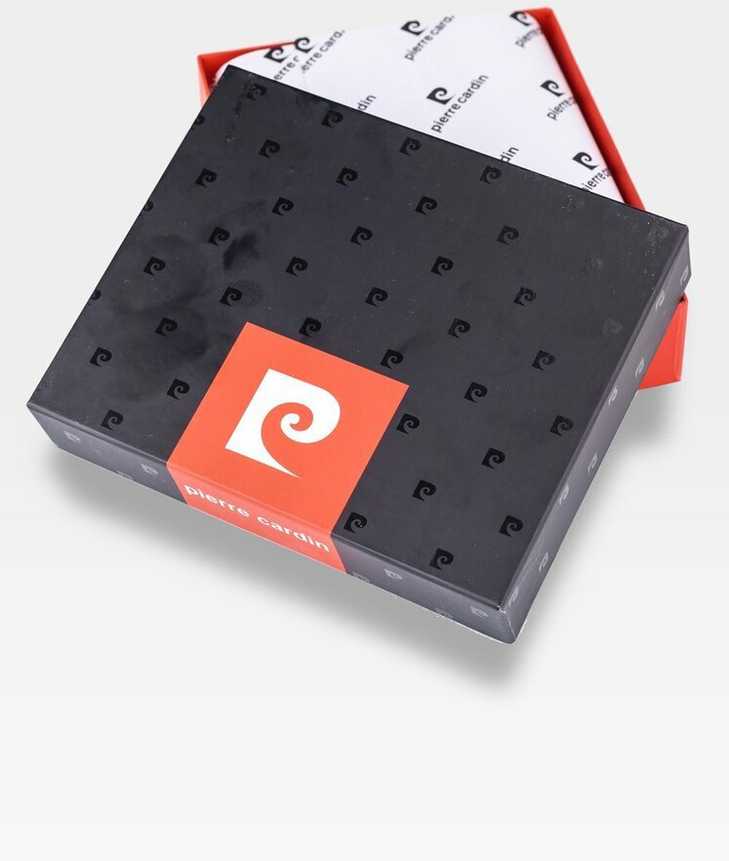 Vyriška odinė piniginė Pierre Cardin Tilak58 326 su RFID apsauga, juodos spalvos