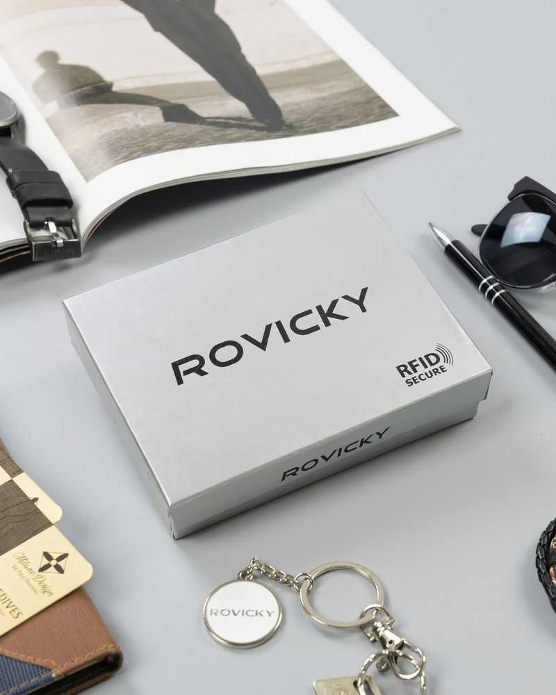 Vyriška odinė piniginė Rovicky RV101