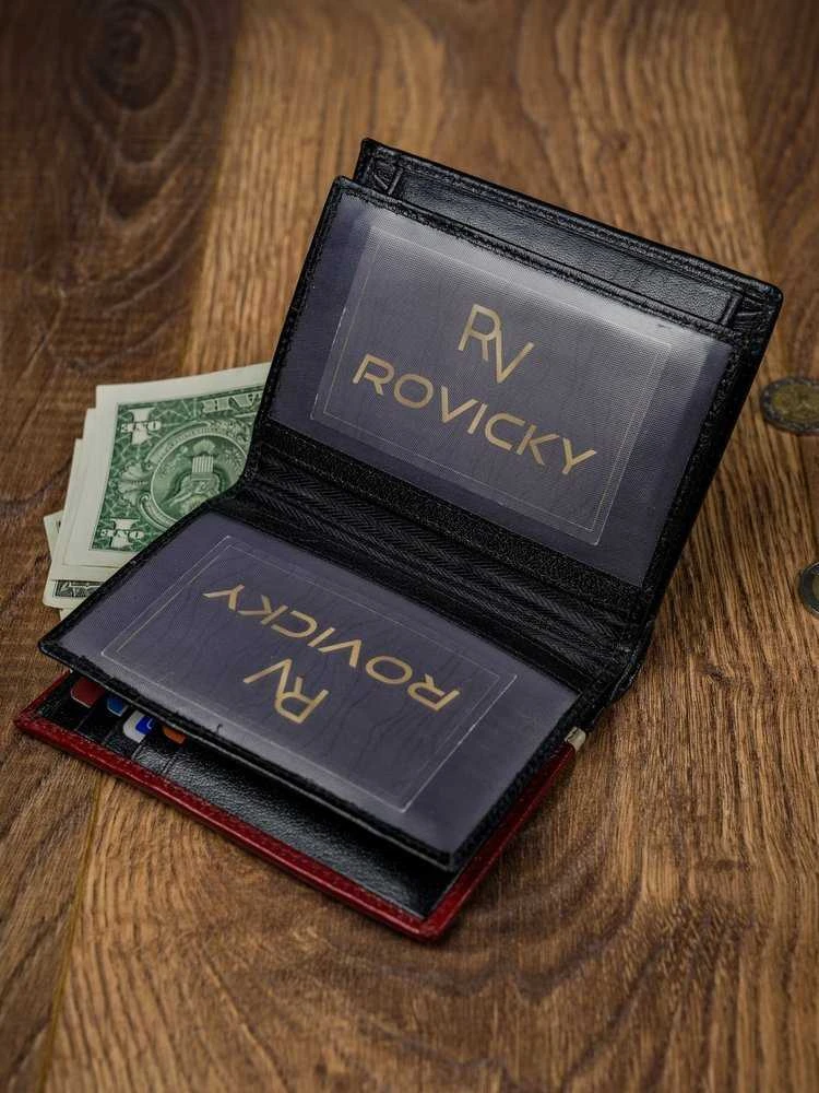Vyriška odinė piniginė Rovicky RV13