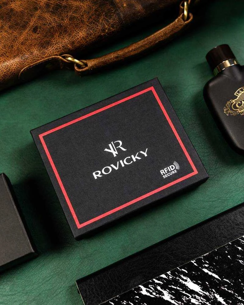 Vyriška odinė piniginė Rovicky RV136