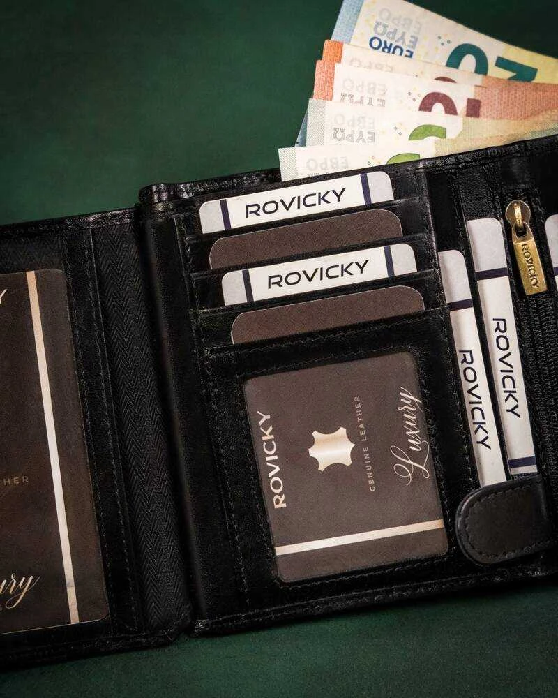 Vyriška odinė piniginė Rovicky RV139