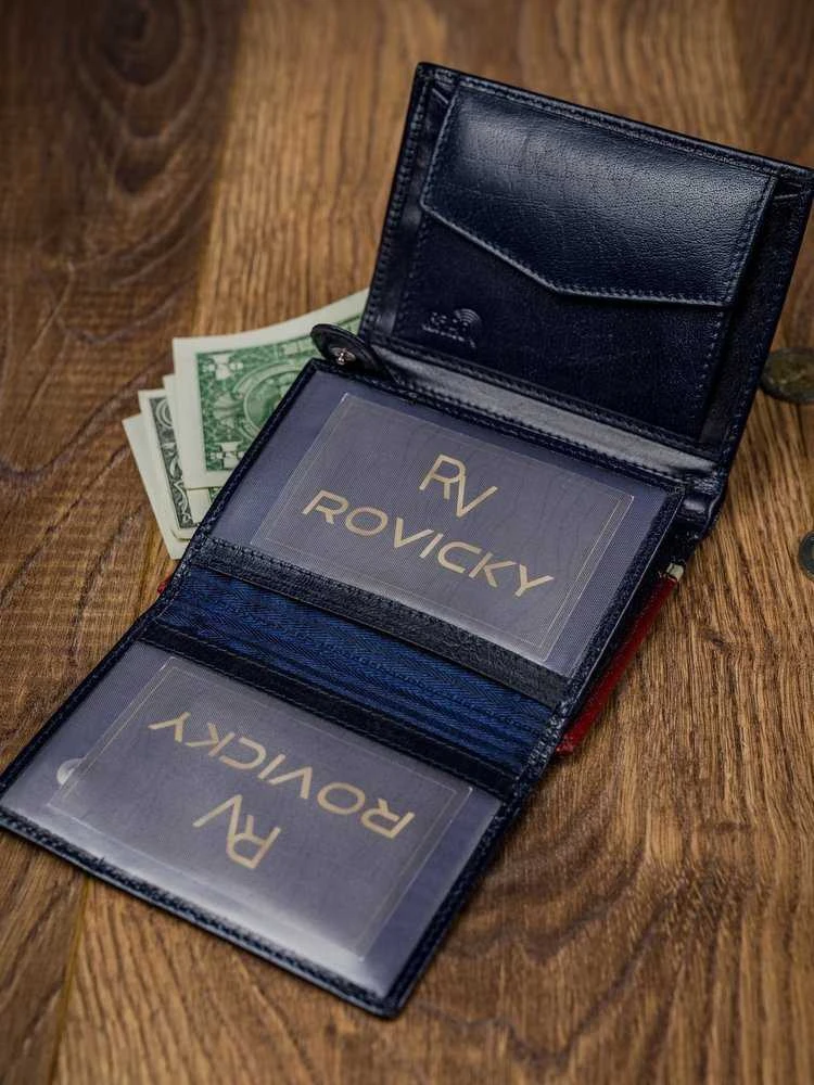 Vyriška odinė piniginė Rovicky RV15