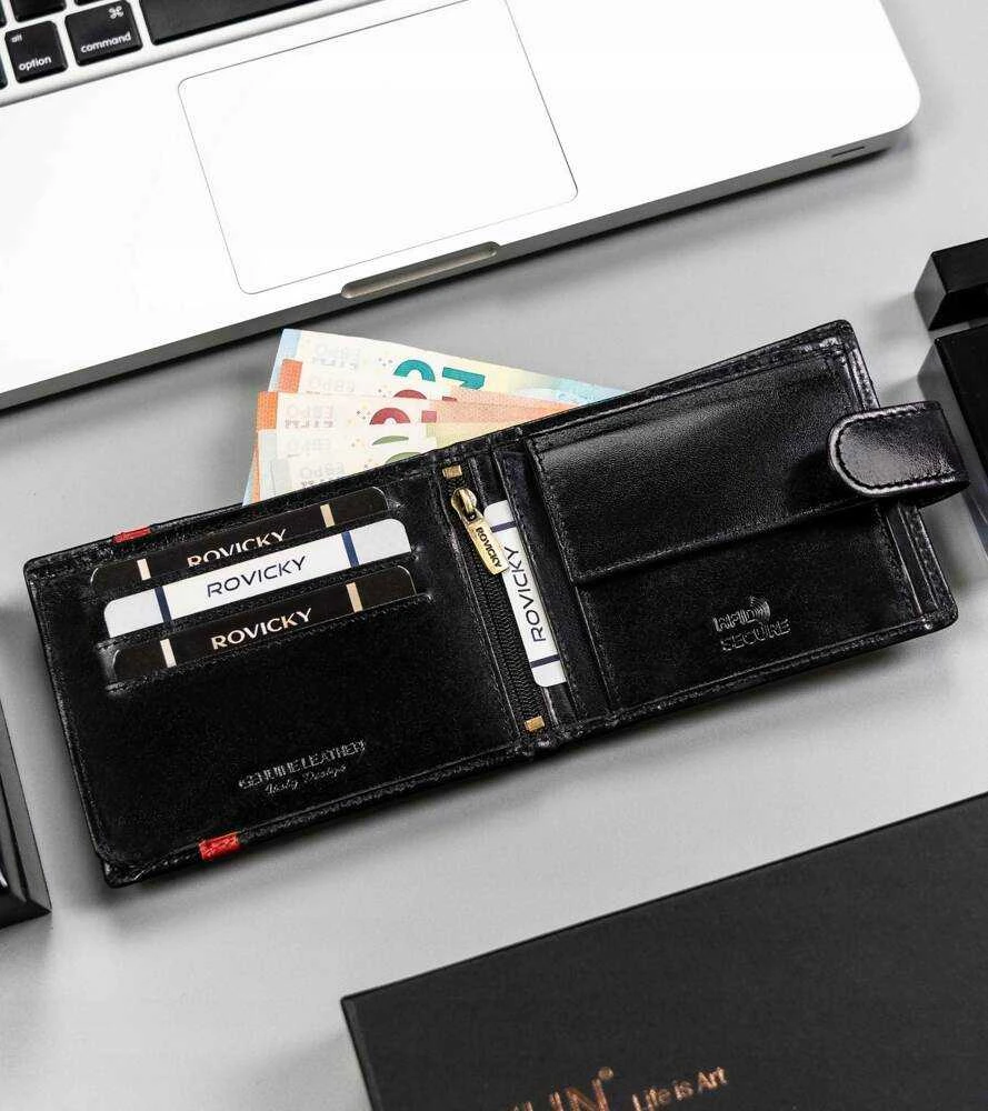 Vyriška odinė piniginė Rovicky RV156