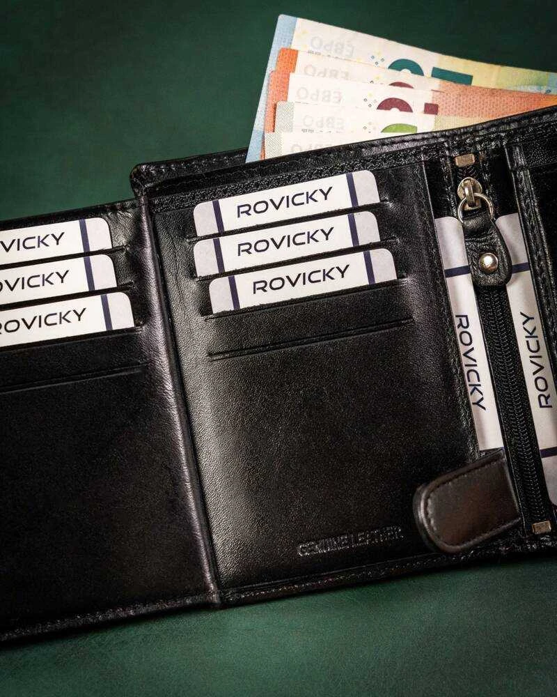 Vyriška odinė piniginė Rovicky RV170