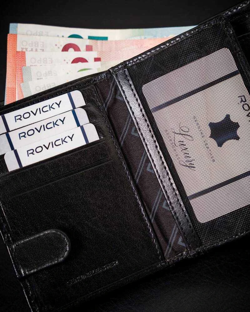 Vyriška odinė piniginė Rovicky RV213
