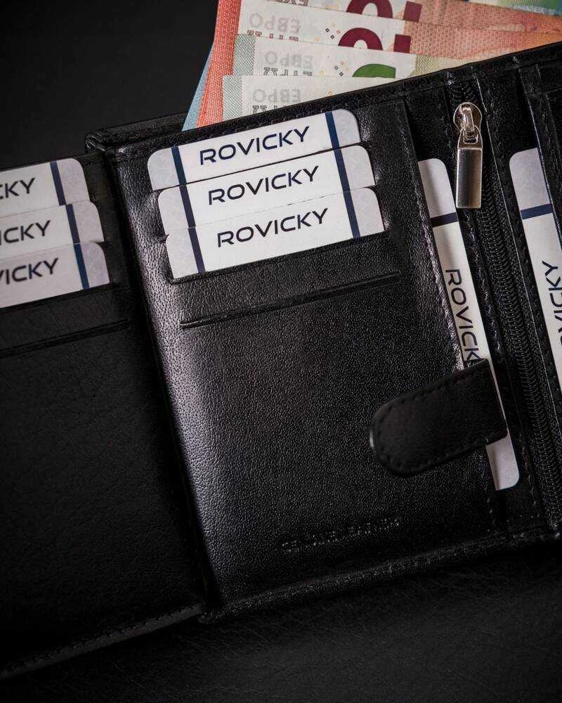 Vyriška odinė piniginė Rovicky RV220