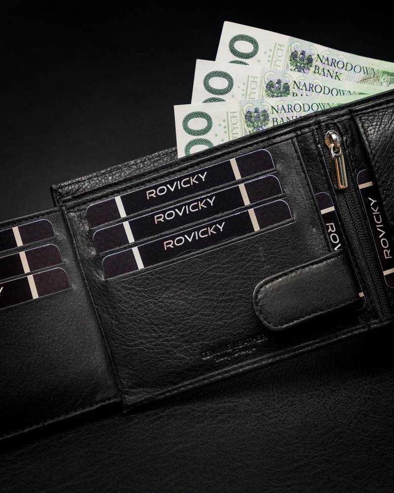 Vyriška odinė piniginė Rovicky RV24