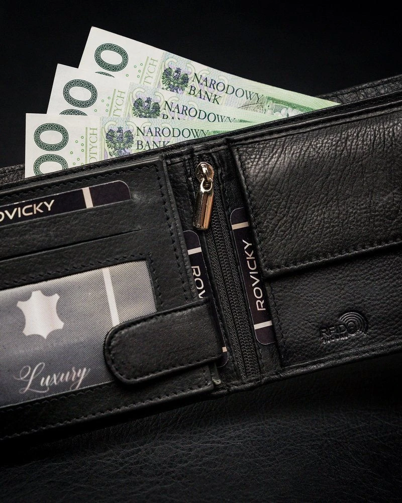 Vyriška odinė piniginė Rovicky RV24