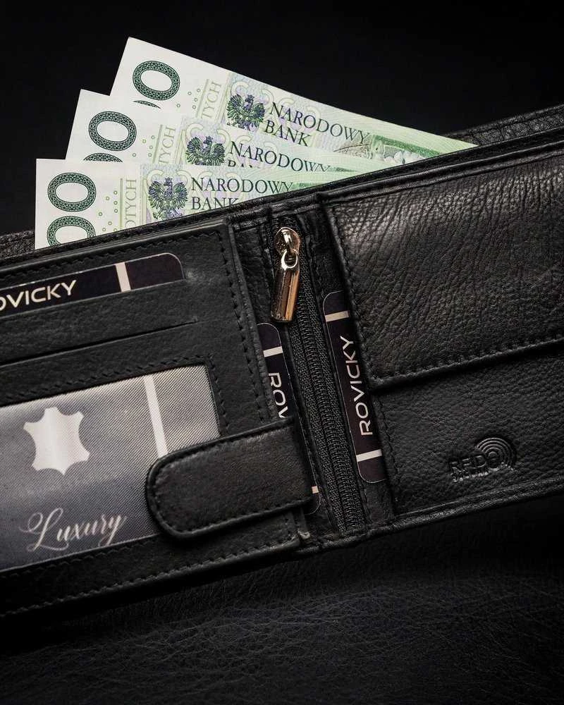 Vyriška odinė piniginė Rovicky RV24